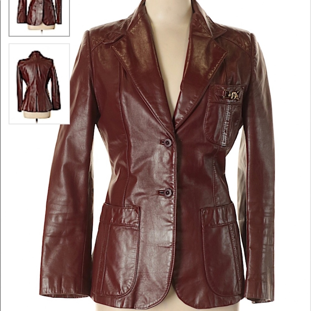 Etienne Aigner 100% Leather Jacket